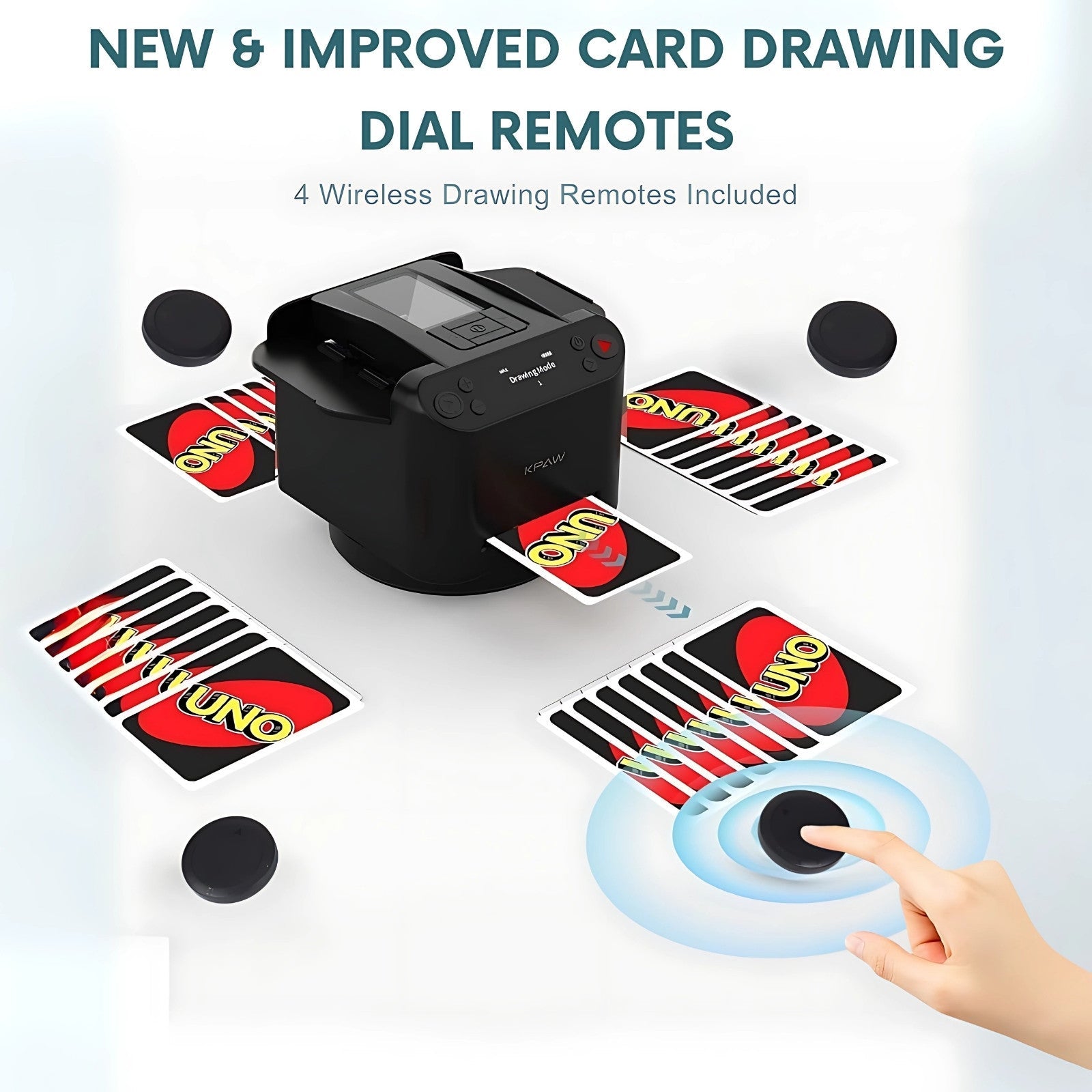 2-in-1 Automatic Card Shuffler & Dealer With 4 Card Drawing Remotes - Stan's Toy Store